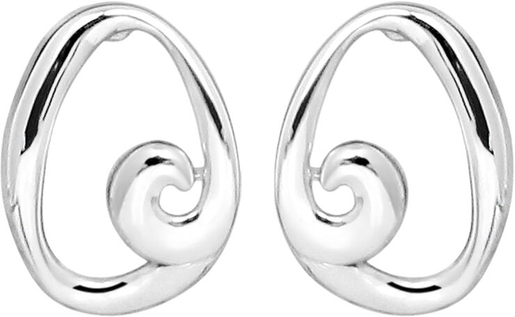 Swirl øretikker - Sølv