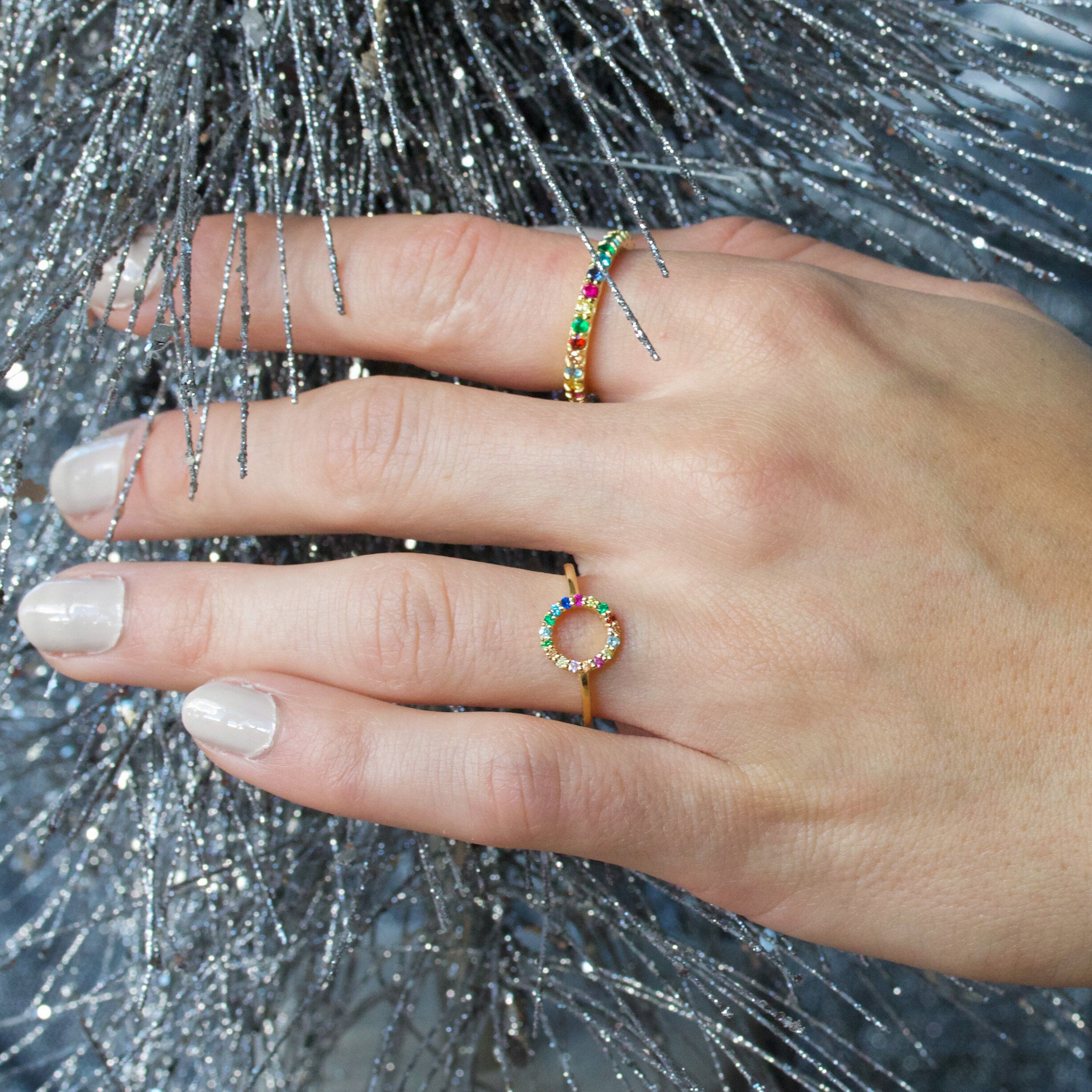 Partnership ring VERMEIL (925 Sterling silver gold plated 2. 5 micron)