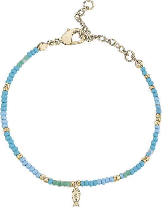 Global Goal # 14 Fish Beaded Bracelet