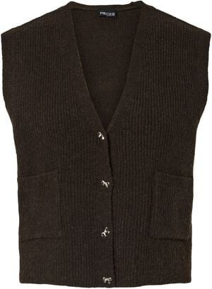 PCSILLY SL V-NECK KNIT VEST D2D