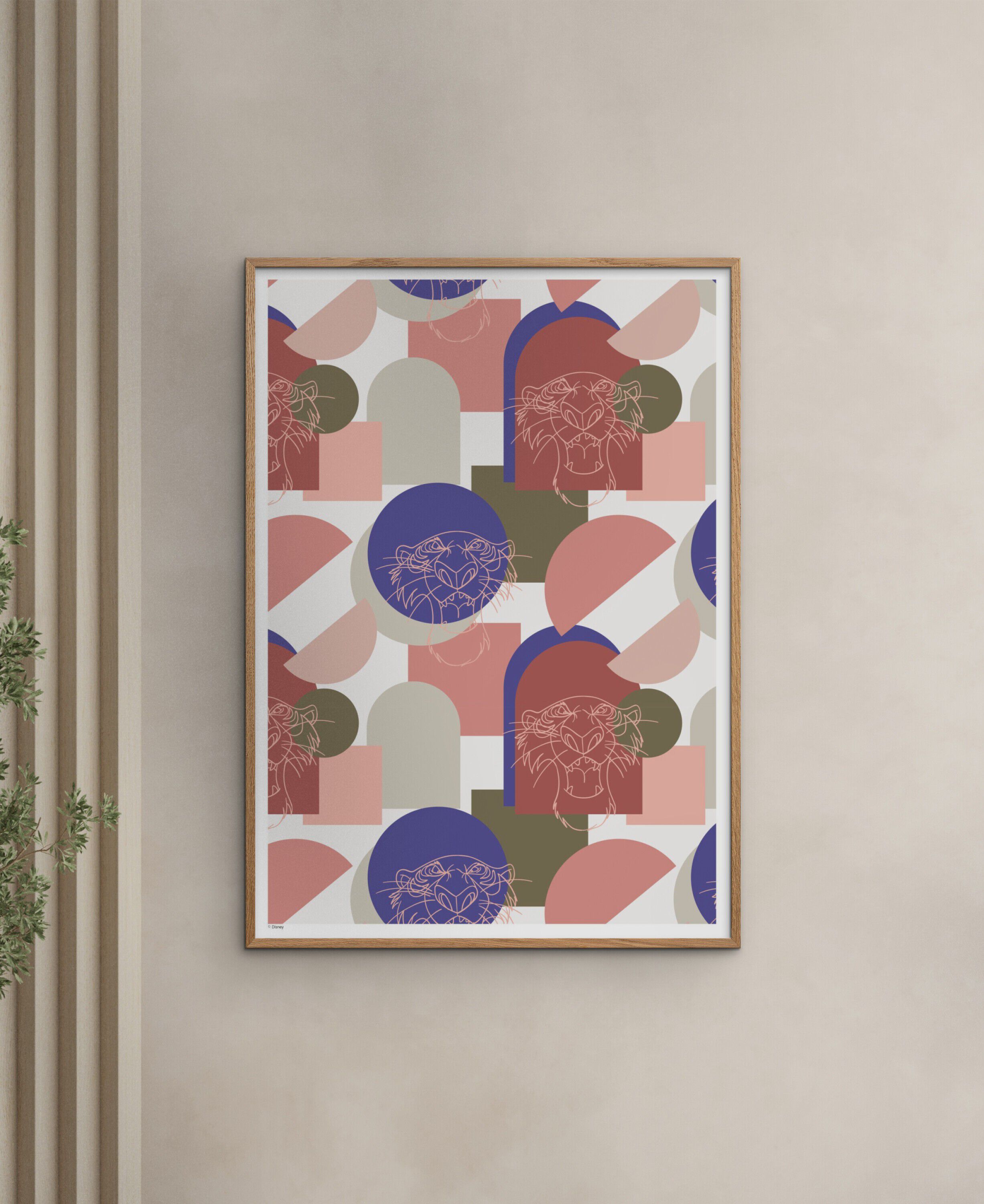 Disney &ETH; The Jungle Book Pink Shere Khan Outline