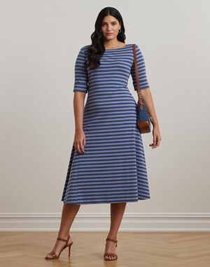 REFINED STR 1X1 RIB-DRESS