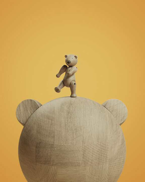 Bjørn liliput eg/ahorn