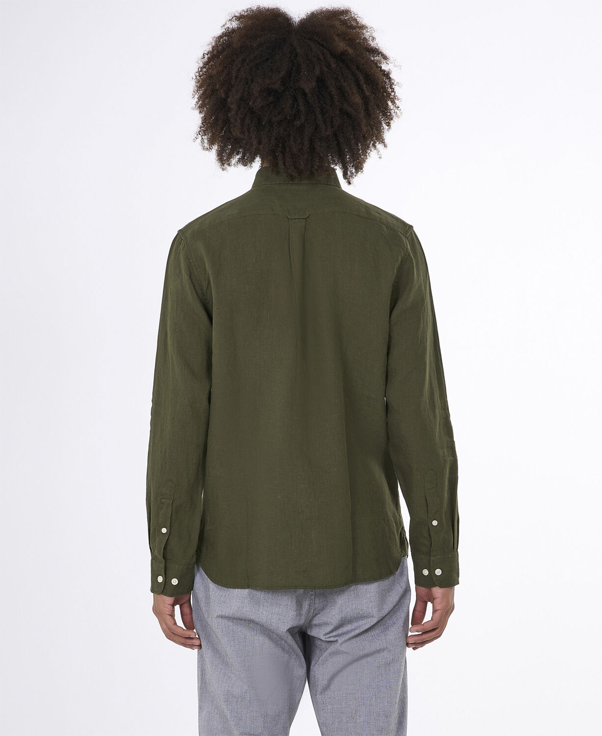 Custom fit linen shirt GOTS/Vegan