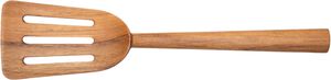 Spatel med huller, teak, bred