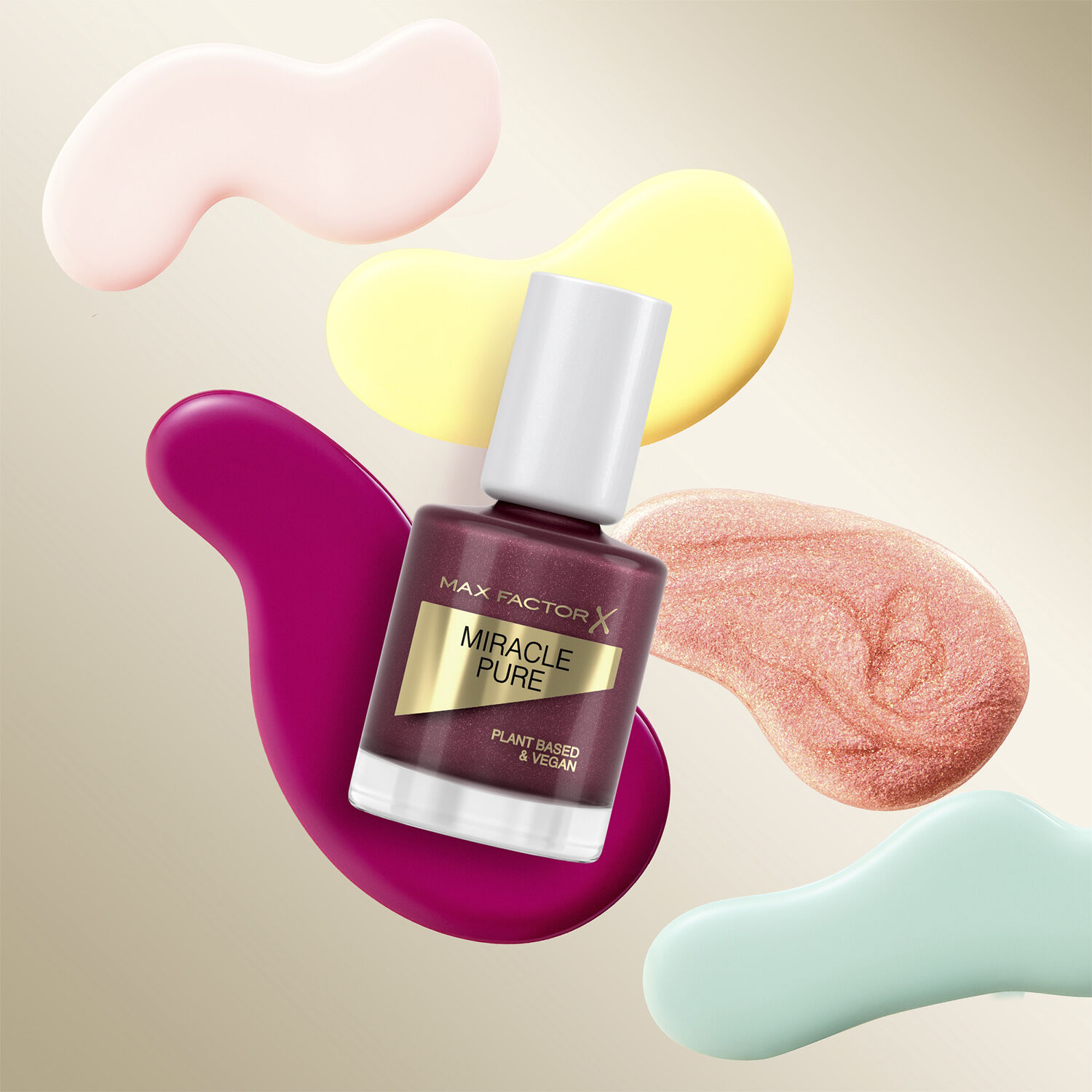 Max Factor Miracle Pure Nail Polish, 373 Regal Garnet, 1. 85 g