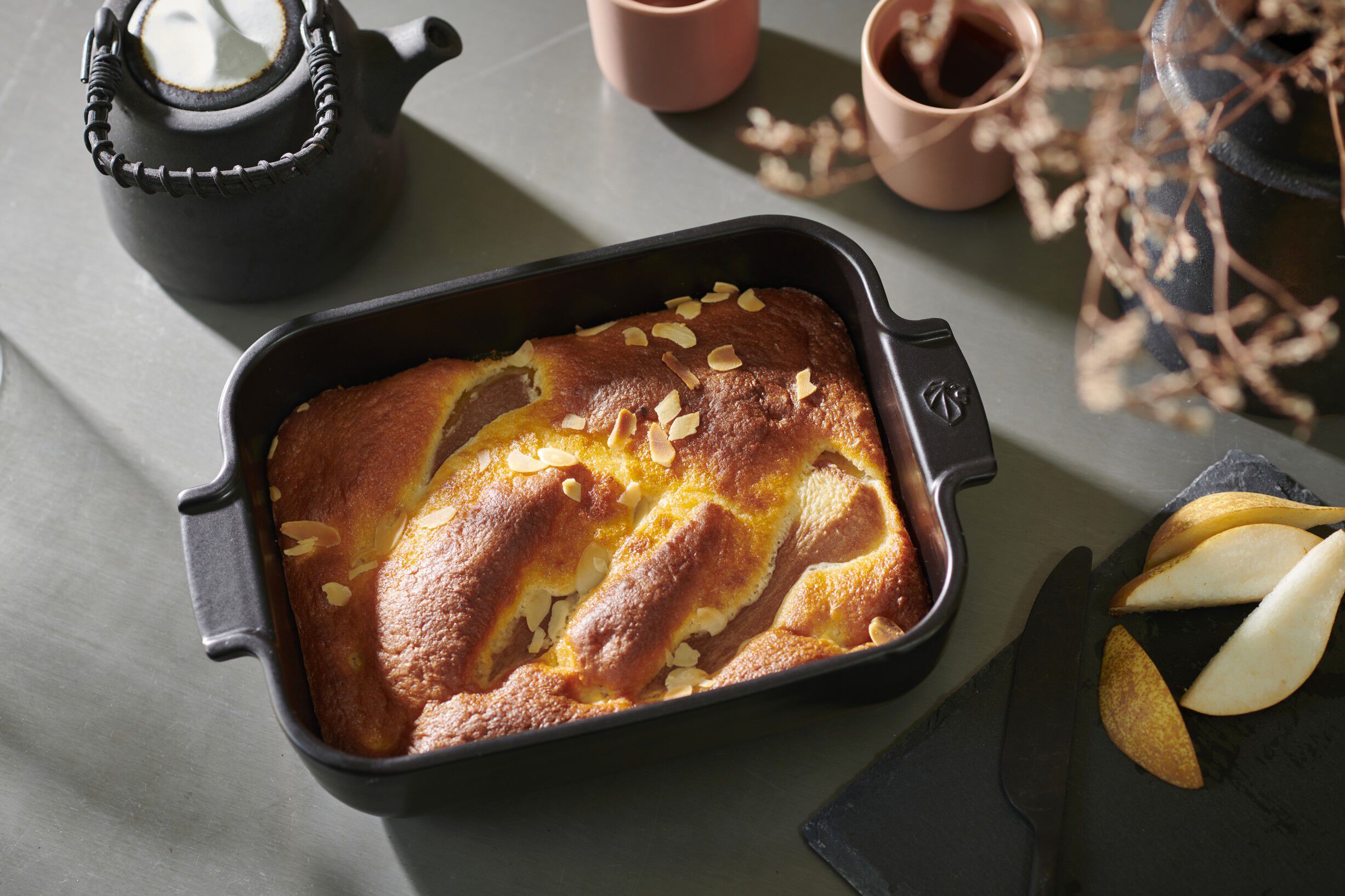 Appolia Rektangul&aelig;rt ovnfad 25 cm satin sort