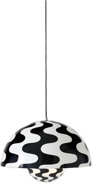 Flowerpot Pendant VP2, Black/White