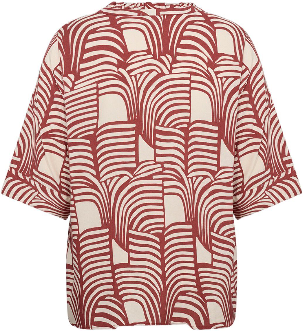 Curvy WA-LOVIS 2 Bluse R&oslash;d