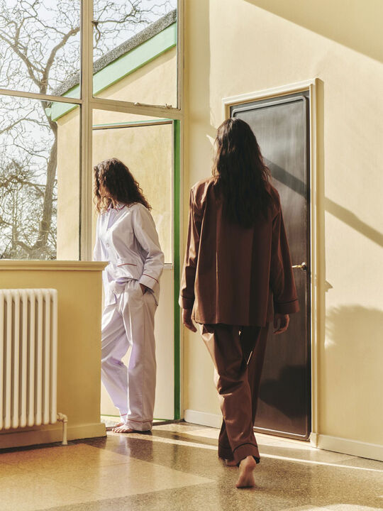 Outline Pyjama Trousers-S/M-Milk Ch