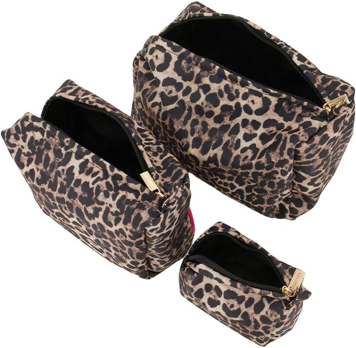 Toiletbags set leopard