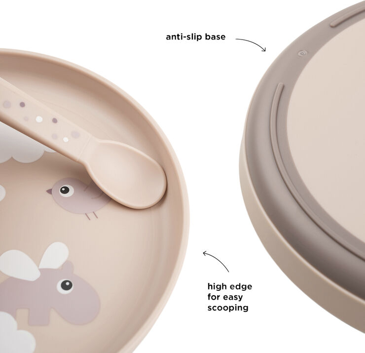 Foodie tallerken Happy clouds Pudder