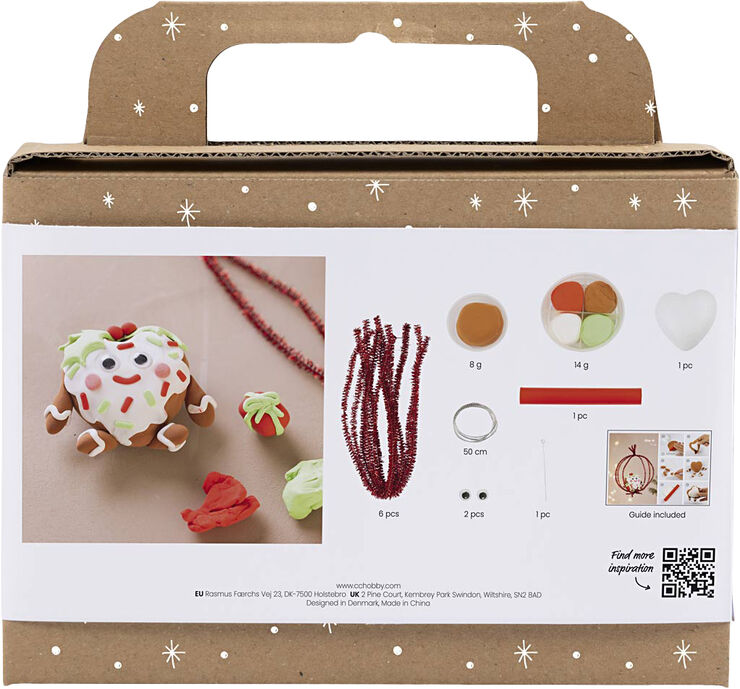 Mini DIY Kit Modellering, Hjerteformet julefigur
