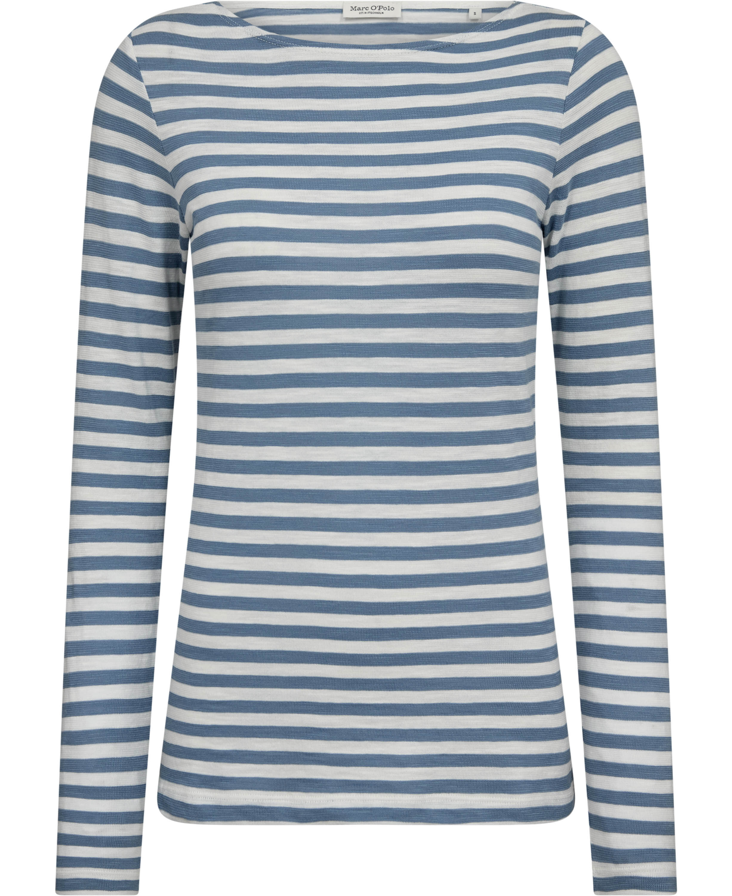 T-shirt, long sleeve, boat neck, st