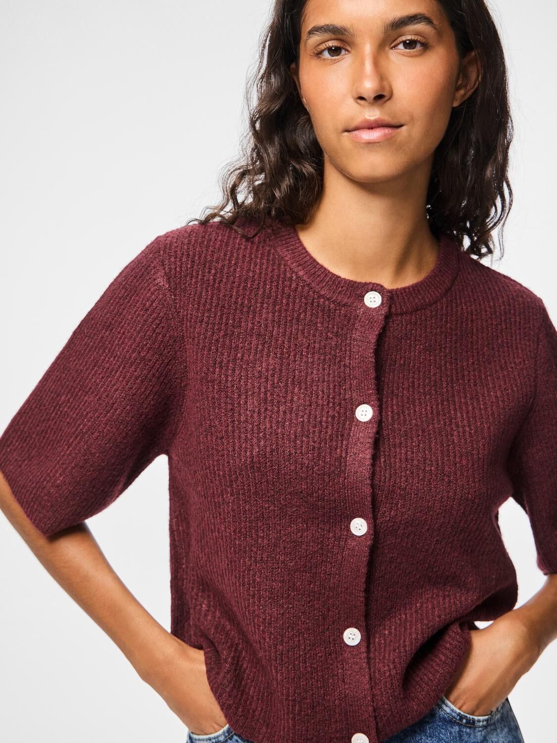 PCSILLY SS O-NECK KNIT CARDIGAN NOO