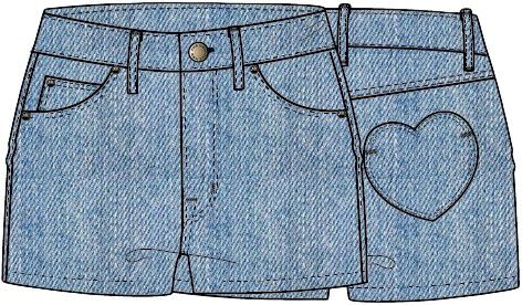 TNSTTamantha Regular Fit Denim Shorts