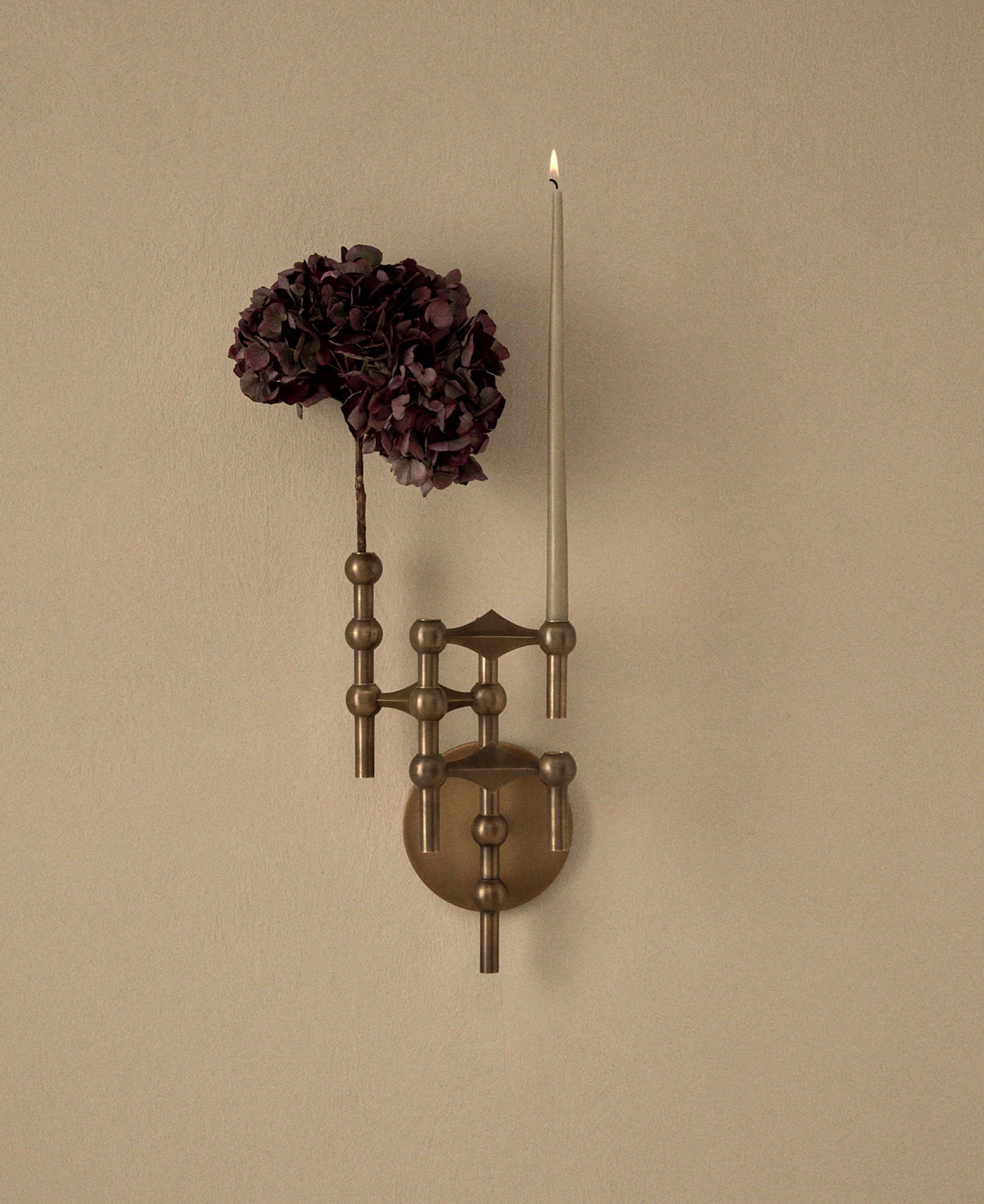 STOFF Nagel wall hanger - bronzed brass/bruneret messing