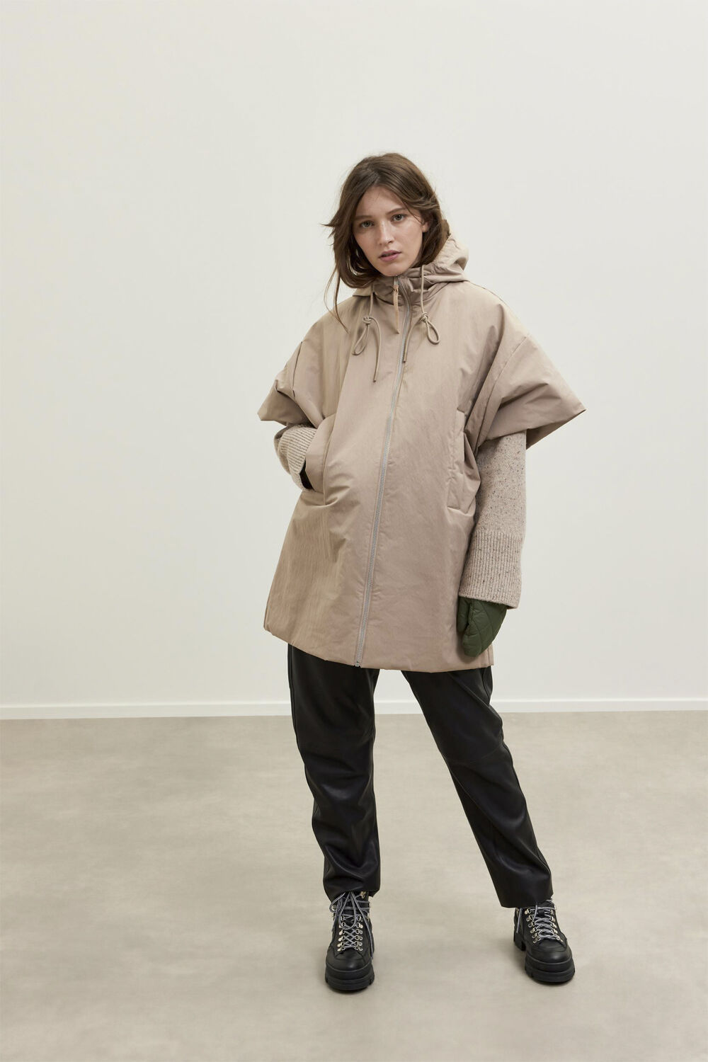 SLFMARIE CHINO MW LEATHER PANTS W N