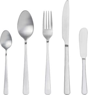 Bestikksett Essentials Soft 20 deler Matt st&aring;l