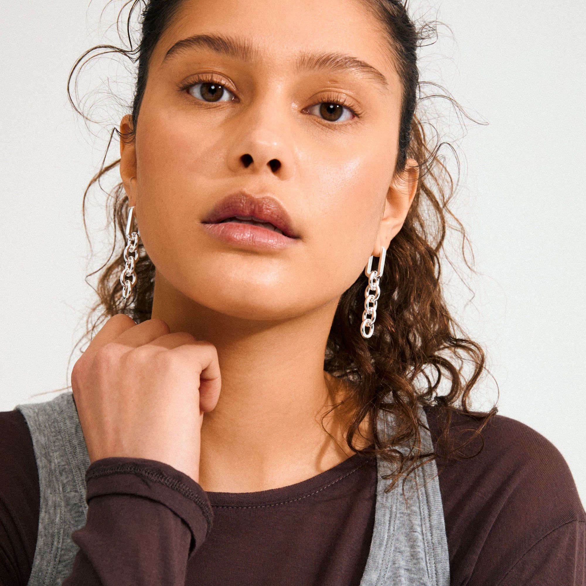 PHASE earrings silver-plated