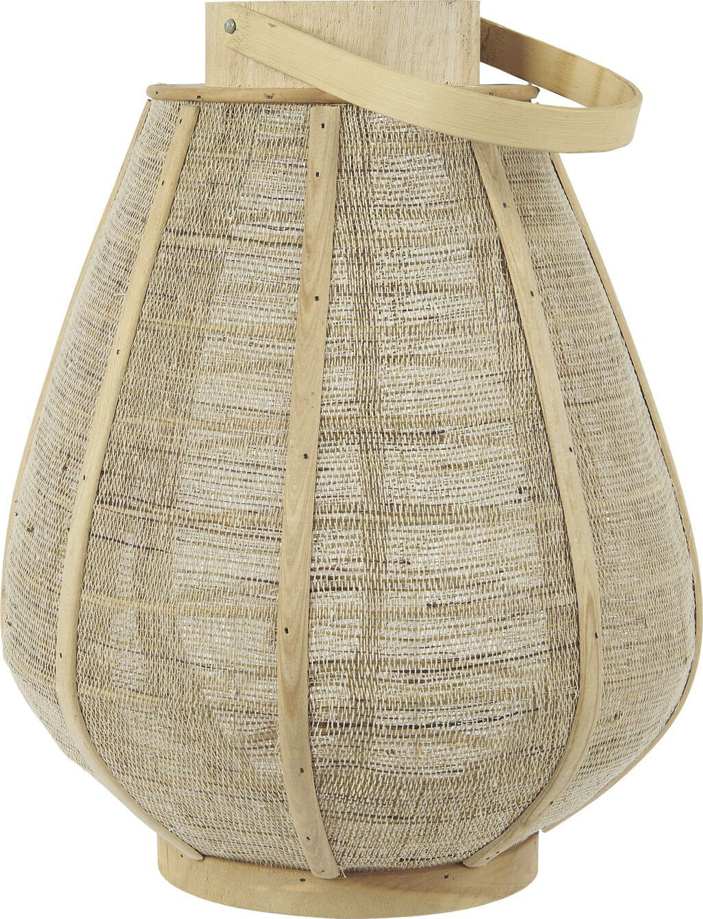 Lygte m/glasindsats konisk hessiansider