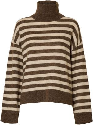 SLFLULU LS KNIT ROLL NECK NOOS