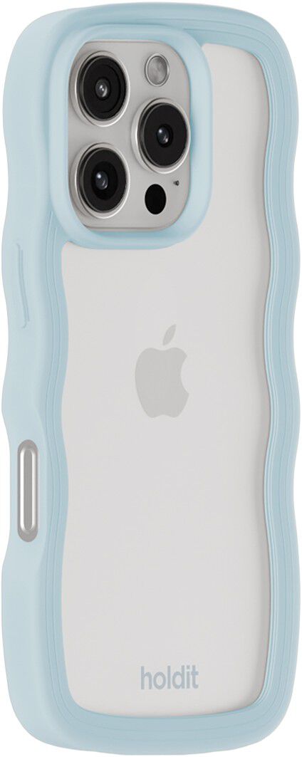 Wavy Case iPhone 16 Pro Max Mineral Blue/Transparent