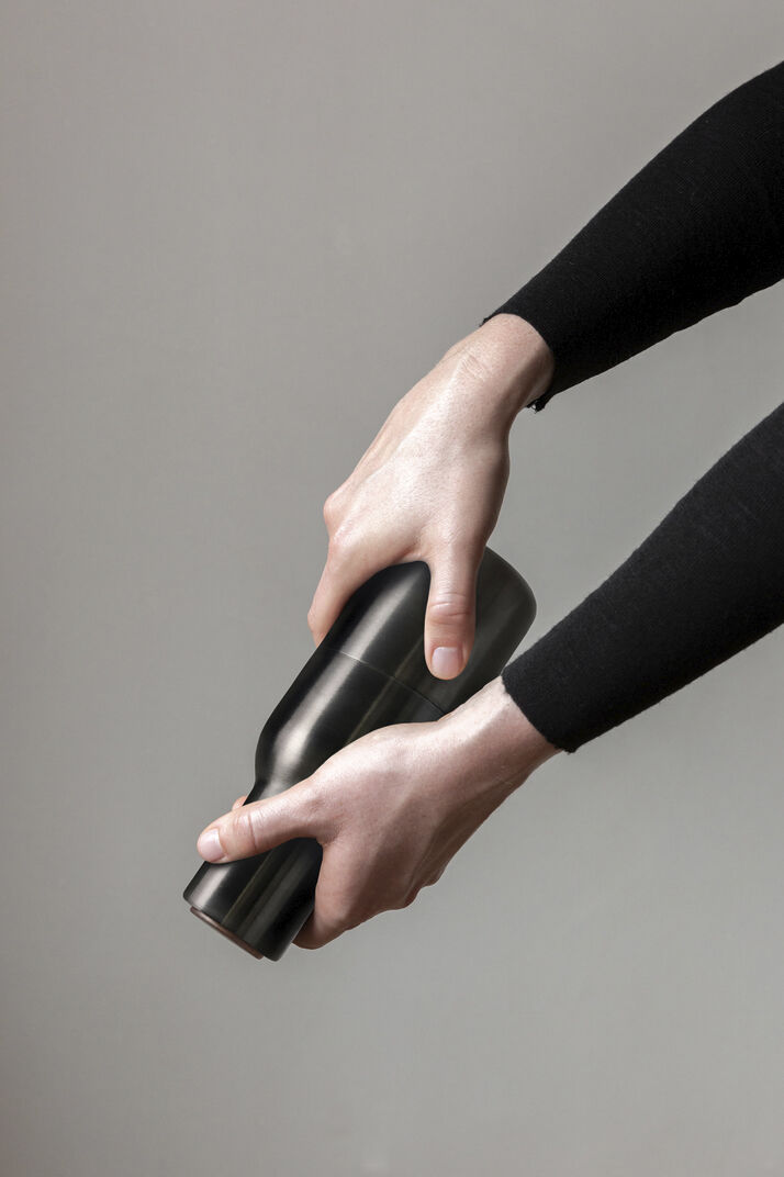 Bottle Grinder, Bronzed Brass, Waln