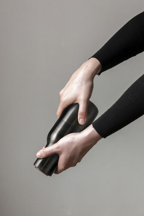 Bottle Grinder, Bronzed Brass, Waln