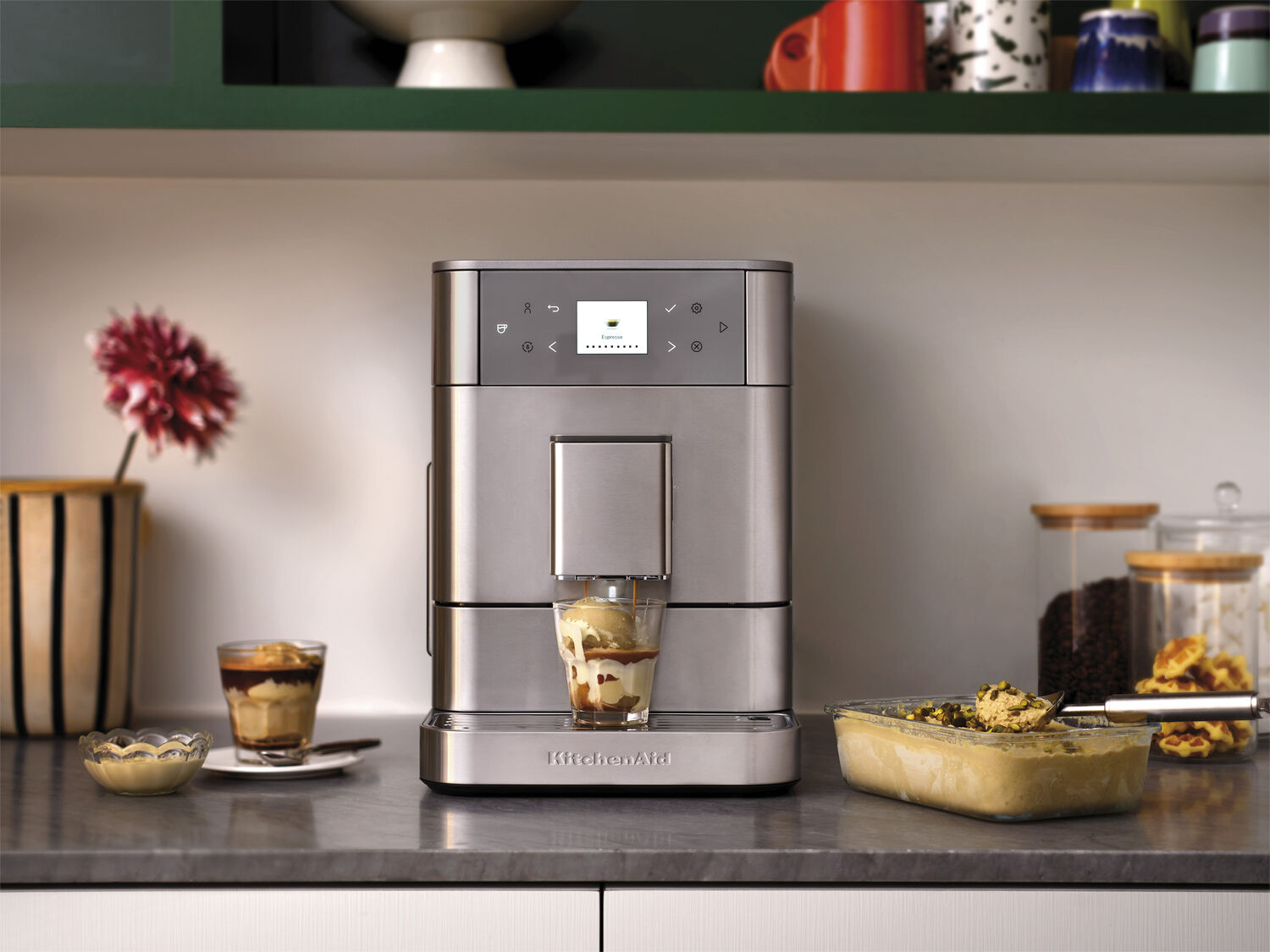 KITCHENAID fuldautomatisk espressomaskin-5KES8556ESX