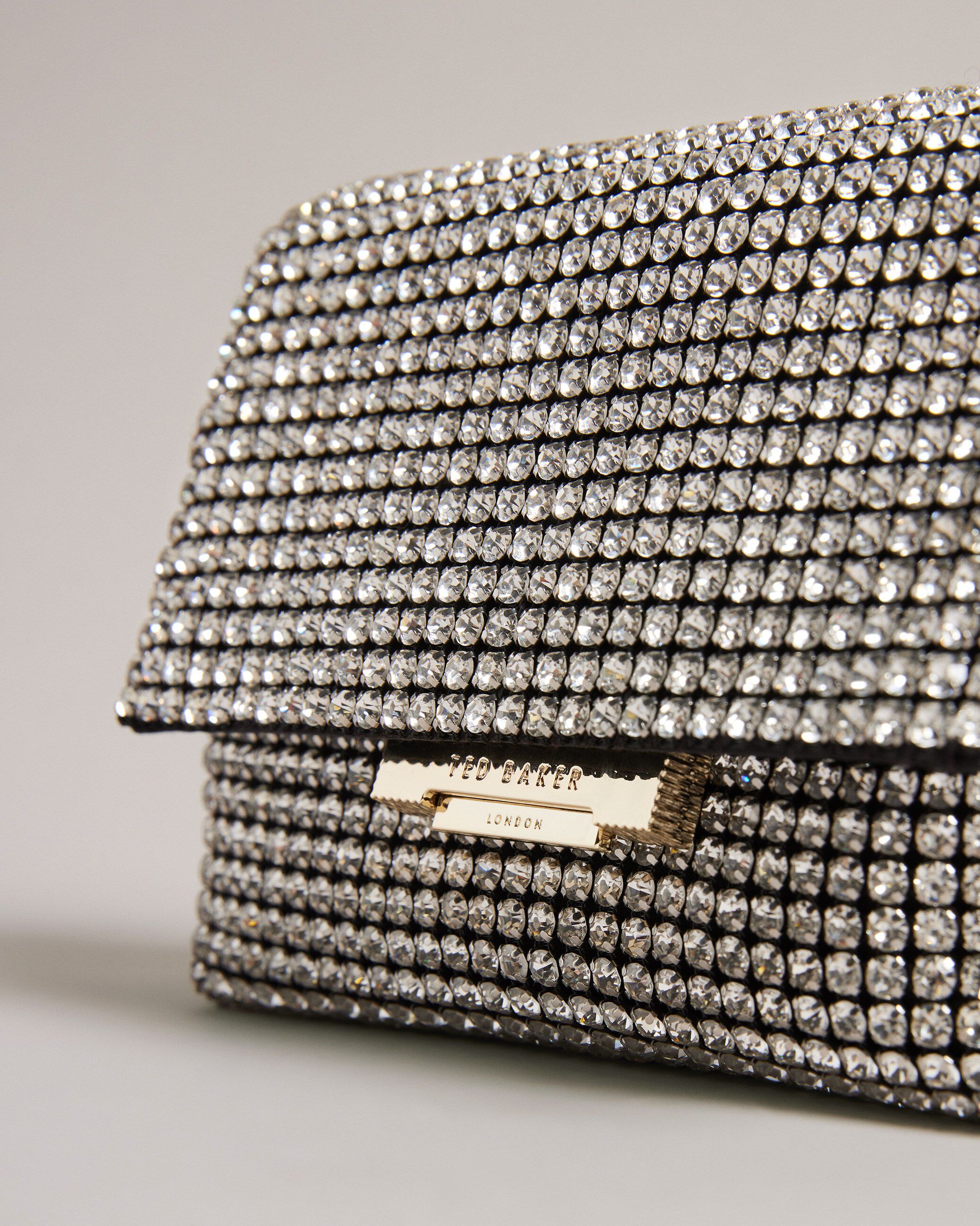 GLITERS Crystal Mini Cross Body Bag