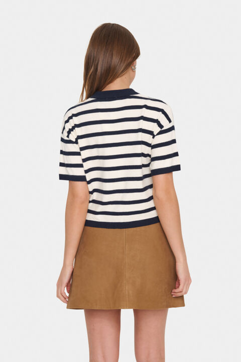 LikamSZ Striped Polo Cardigan