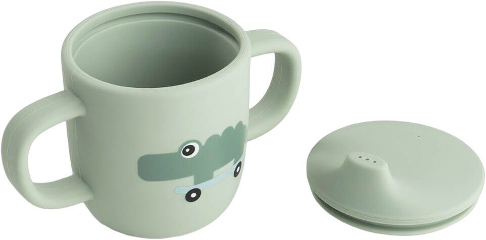 Silikone tudkop 2 h&aring;ndtag Playground Gr&oslash;n