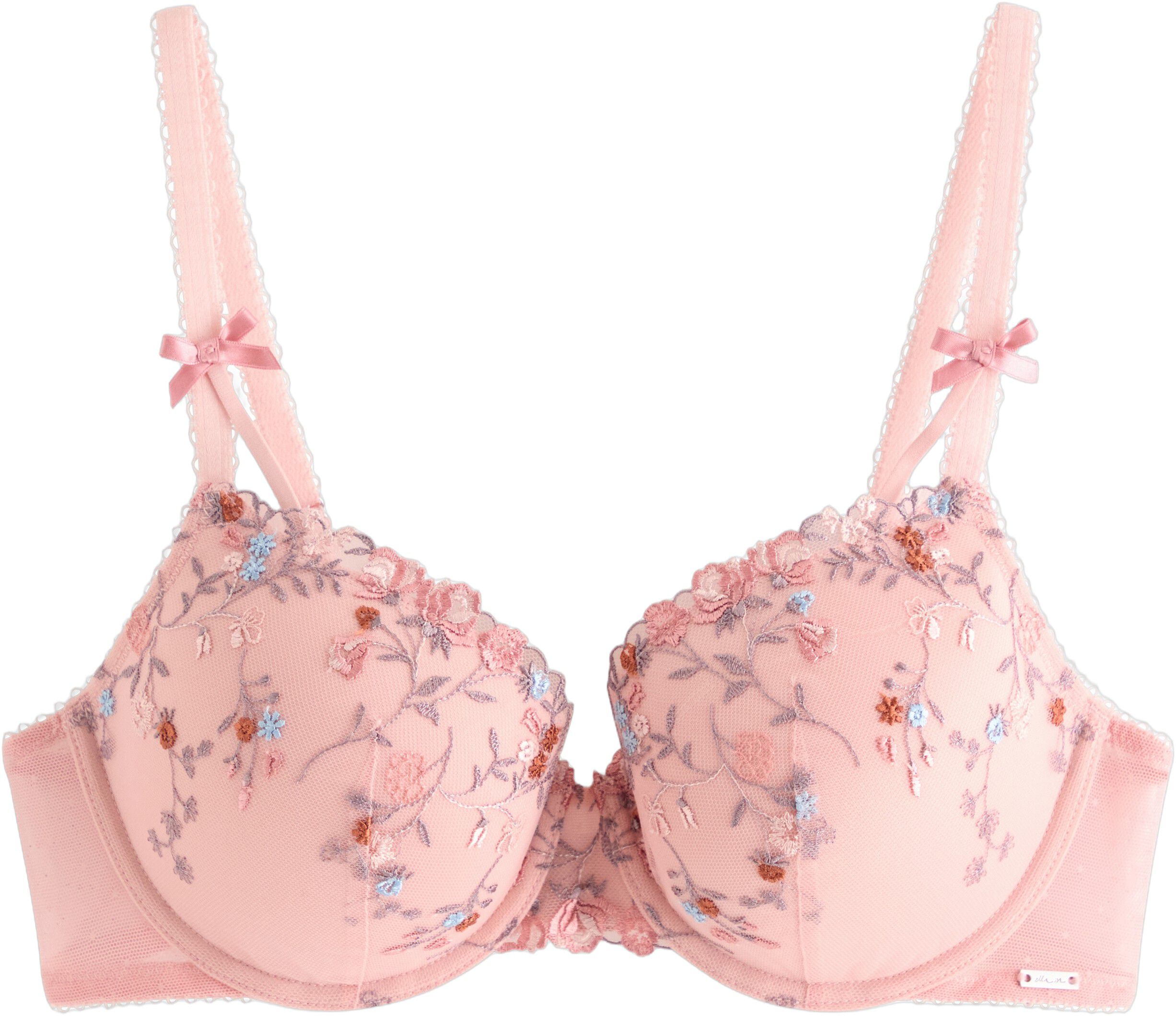 Comfortable T-shirt bra with lace a