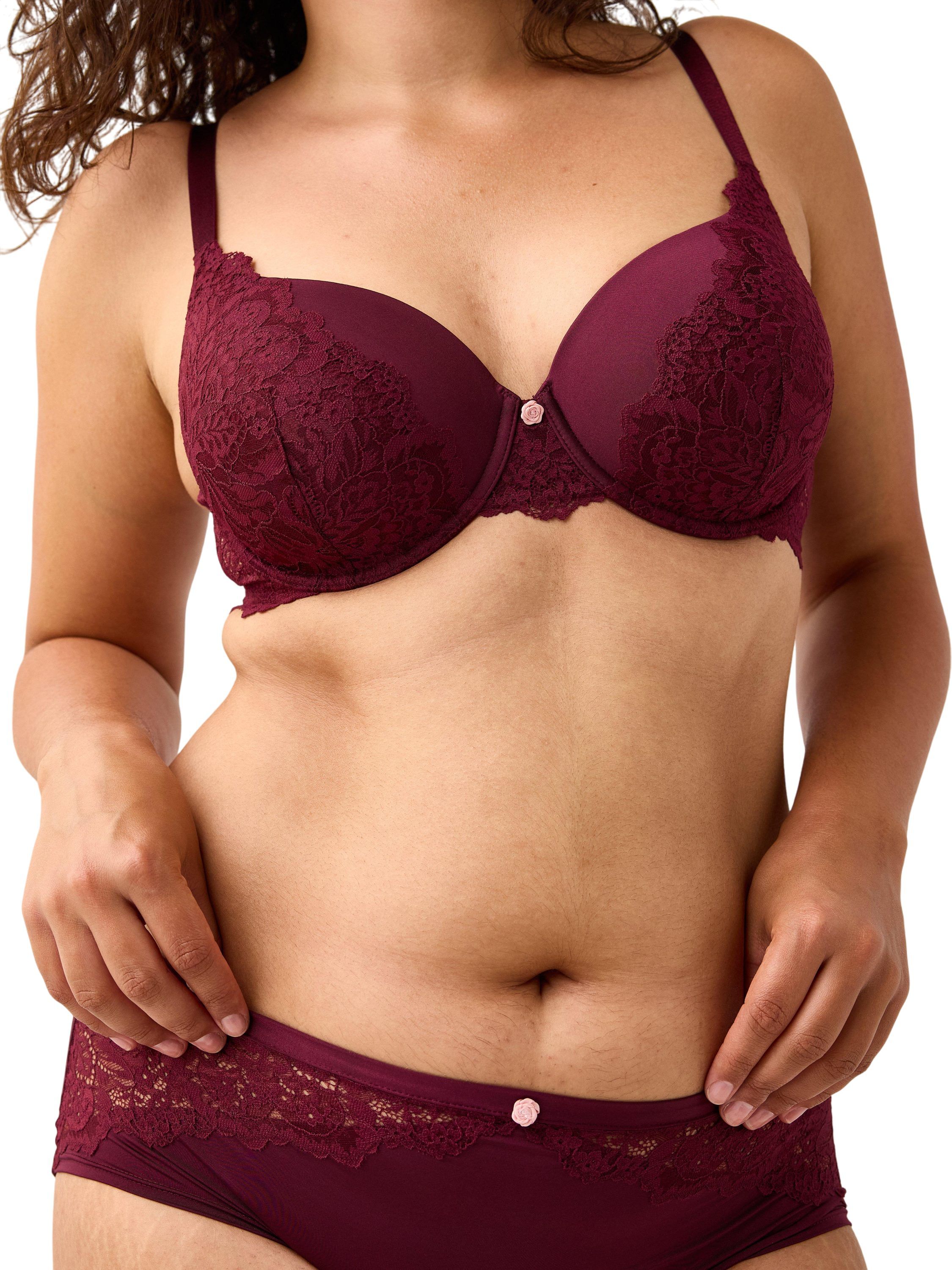 T-shirt-bh med blonde og mesh.