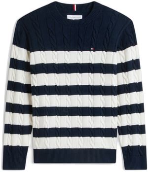 COTTON CABLE SWEATER