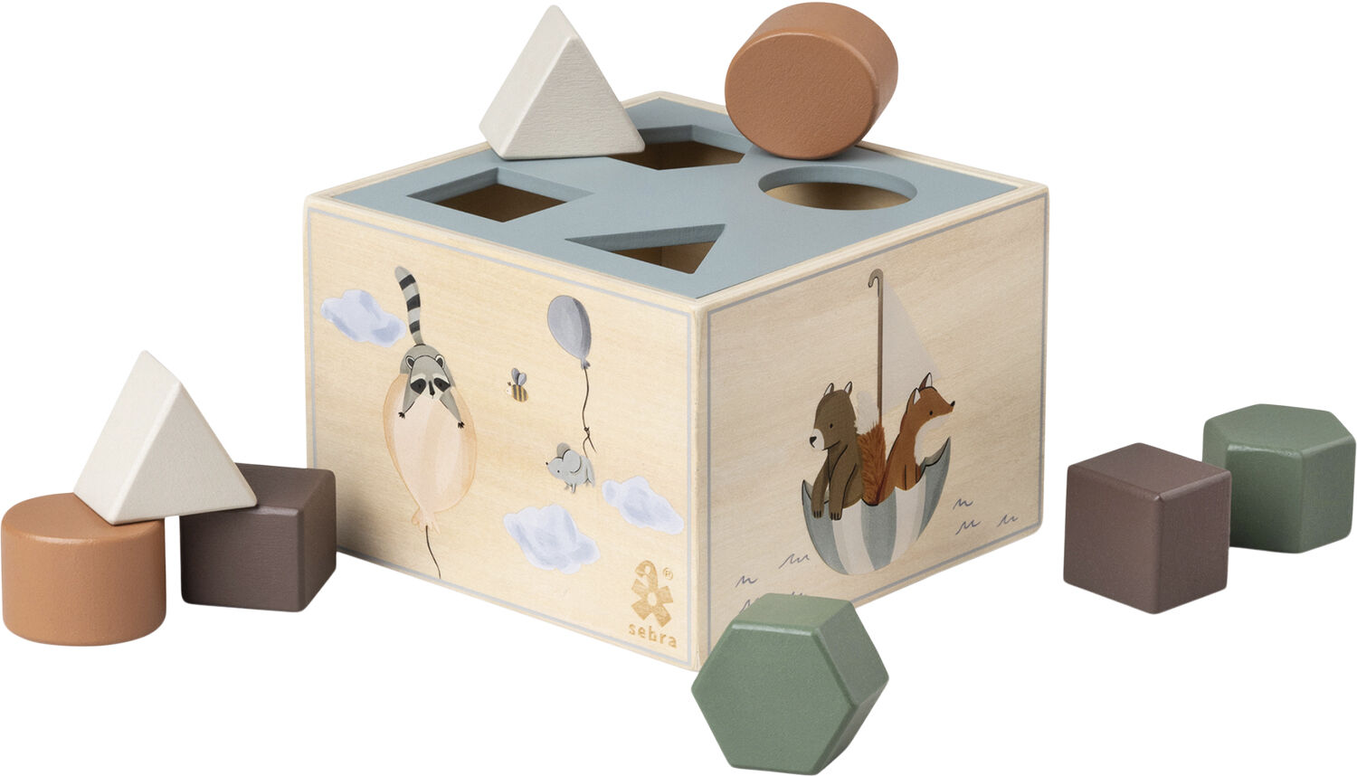 Puttekasse, tr&aelig;, World of Sebra