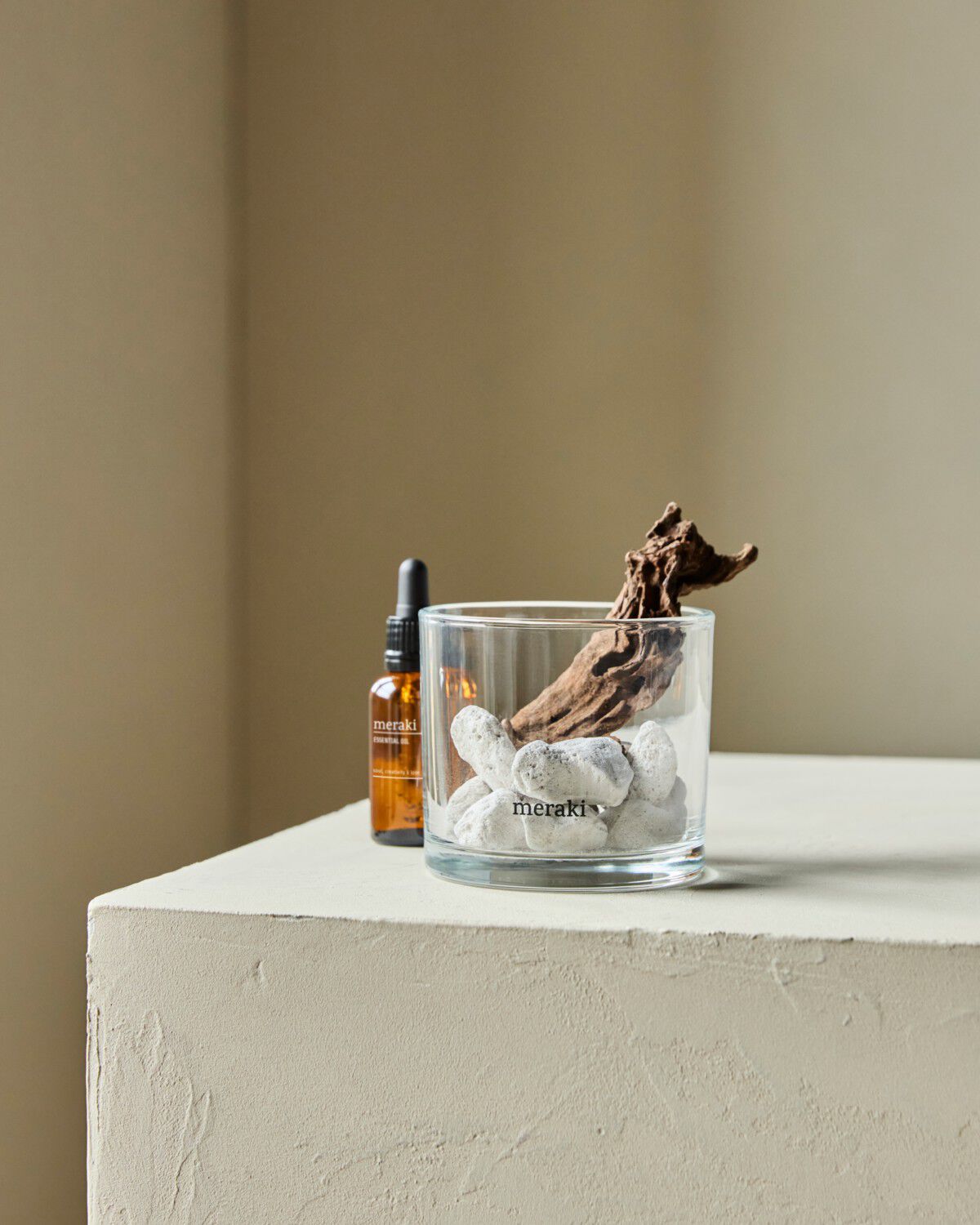 Duftfrisker, MKLavastone & wood - Herbal calm, Hvit