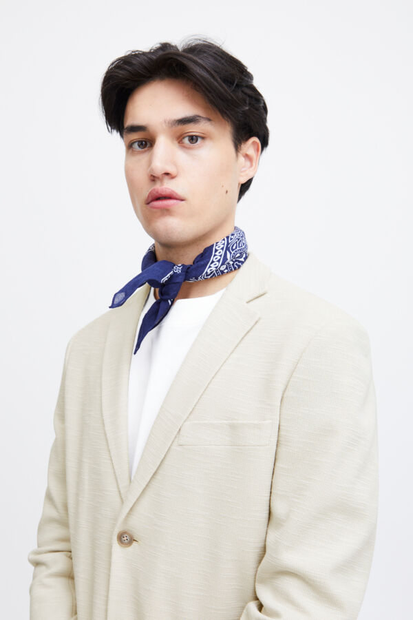 CFBILLE slub yarn blazer