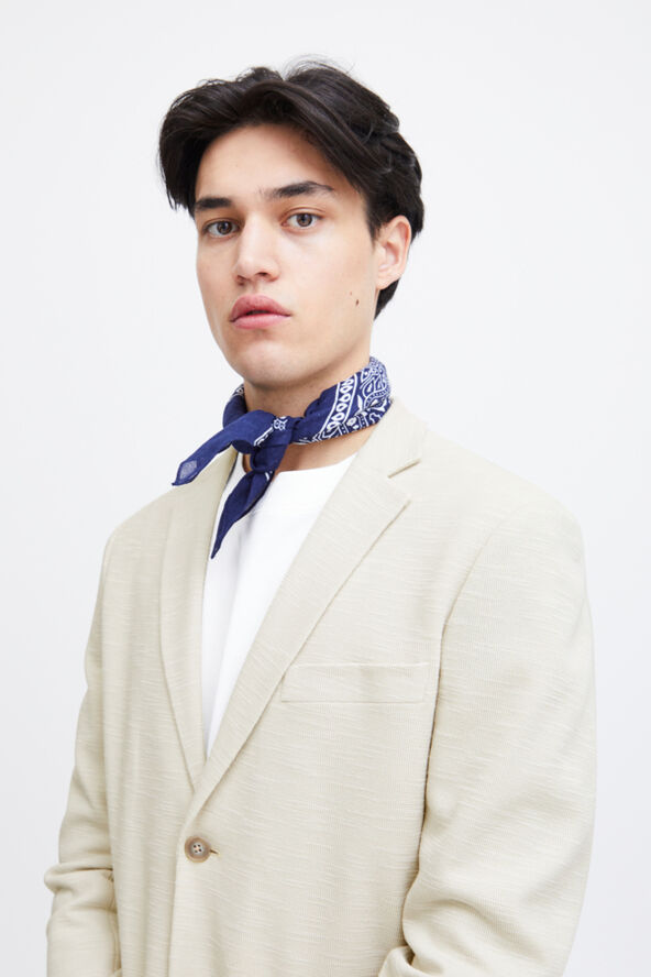 CFBILLE slub yarn blazer