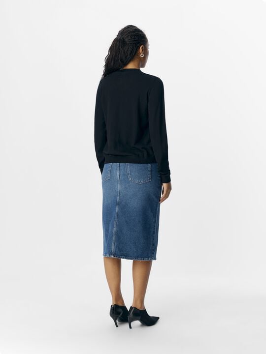 OBJTHESS L/S SHORT CARDIGAN NOOS