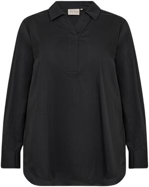 Curvy WA-SAGA 9 Bluse Sort