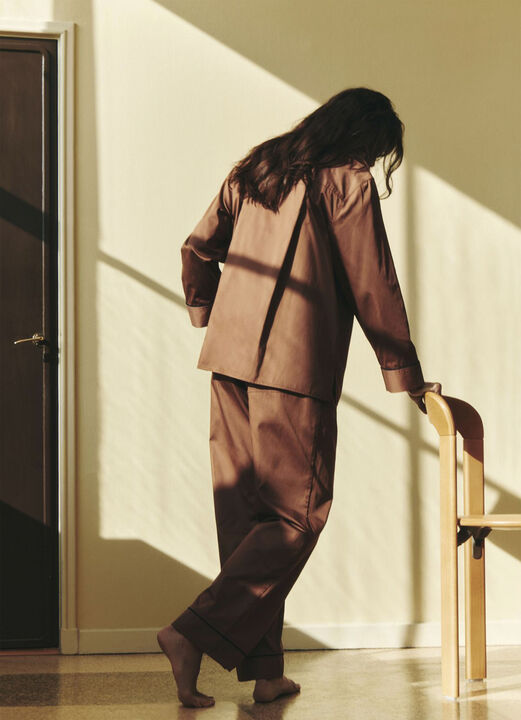 Outline Pyjama Trousers-S/M-Milk Ch