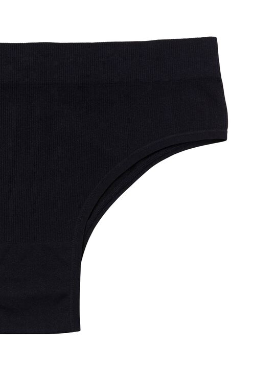 Ribbede truser uten sømmer med høy midje