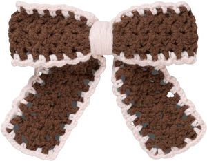 2477 Hair Accessories, Hand-Crochet Bow Hair Clip