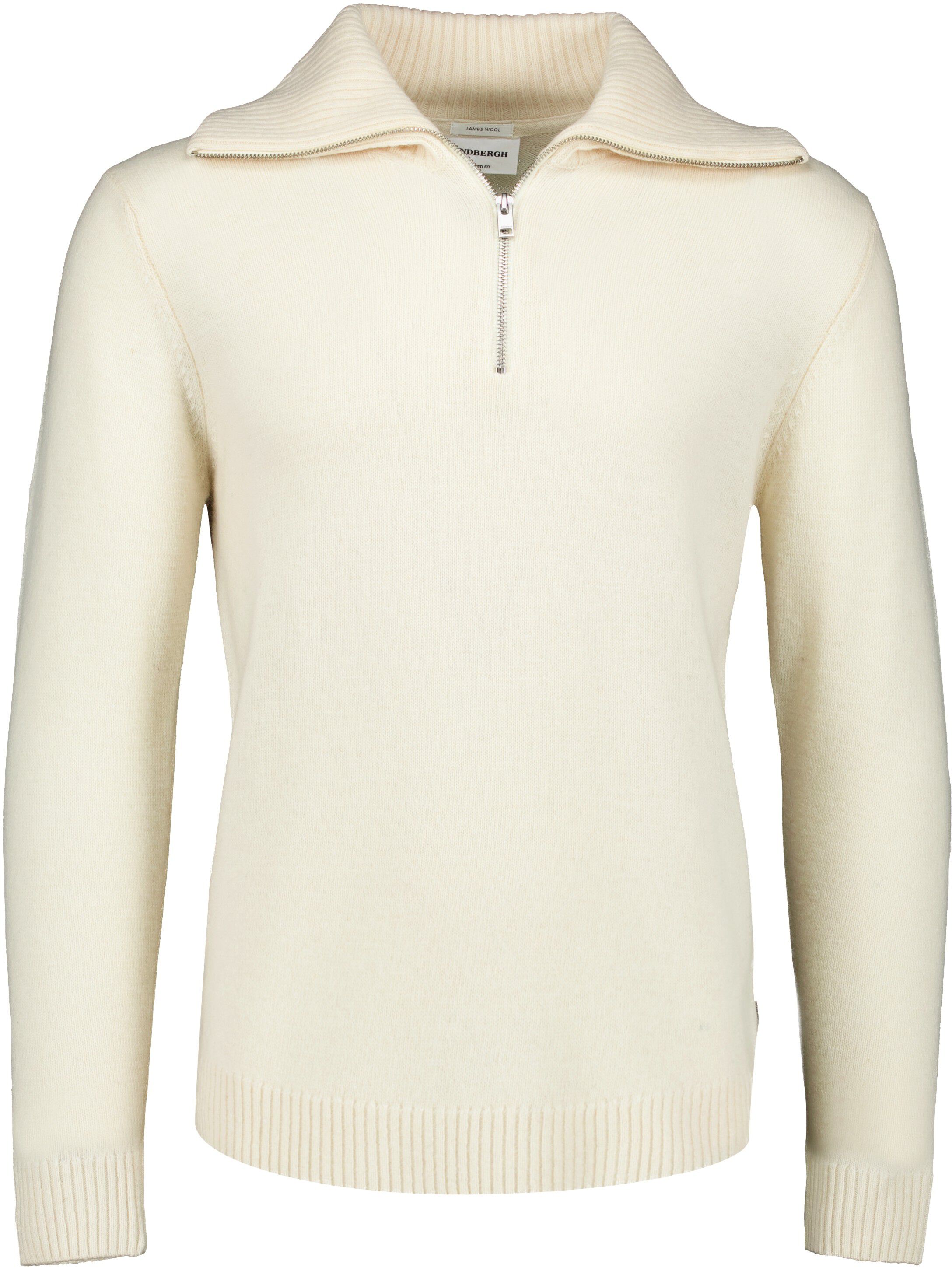 Lambswool half zip knit