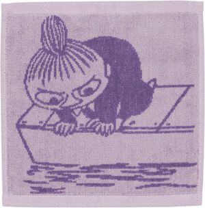 Moomin tw 25x25 Little My purple GOTS