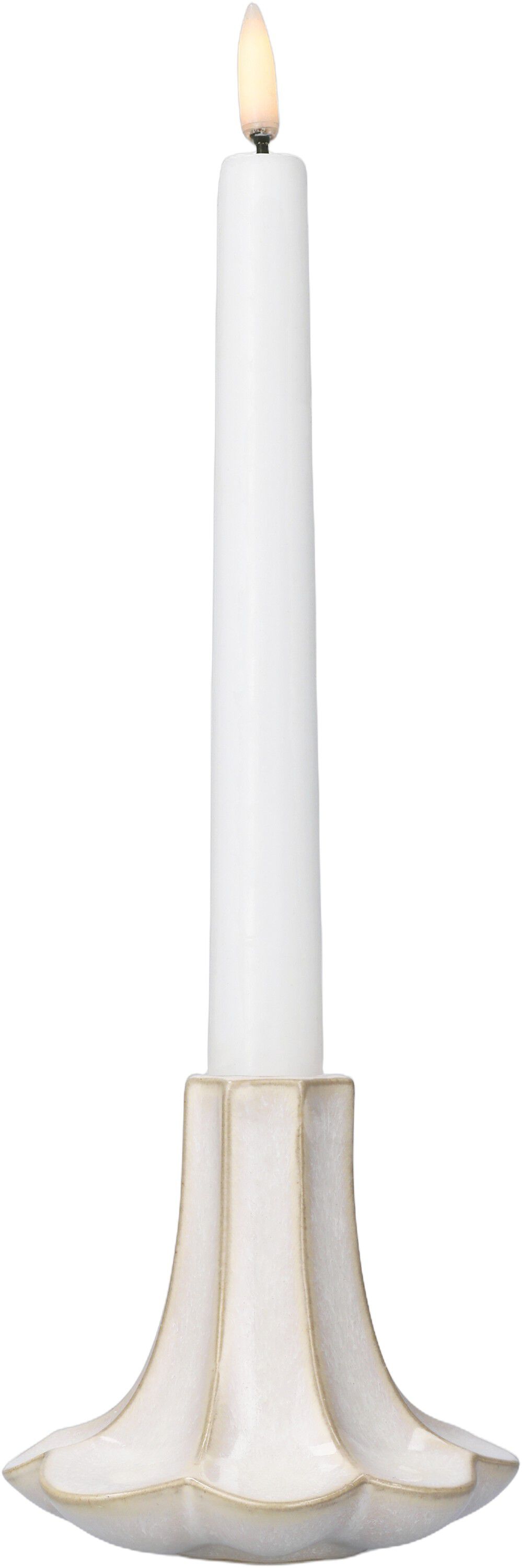 Kantarel Lysestage H10 cm sand