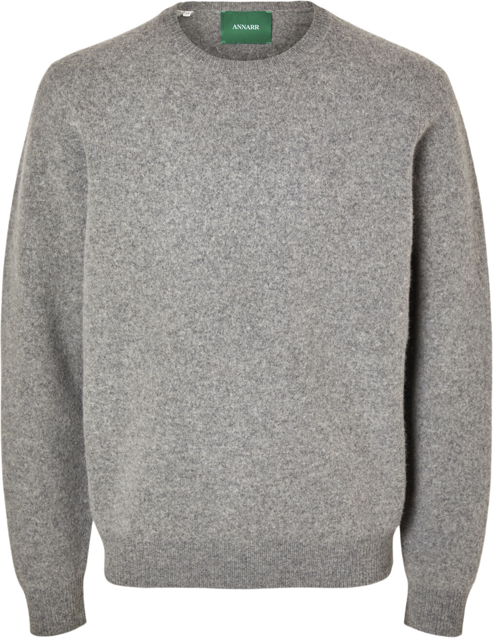 Anrragi Ls Knit Wool Crew Neck