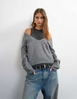 TSYASMIN LS O-NECK KNITTED JUMPER K